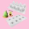 8 Cavities Easter Egg Shape Cake Mold Mousse Fondant Chocolate Decorating Cake Jelly Silicone Molds Kitchen Baking Moulds