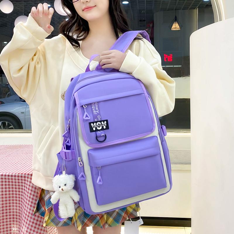 Vierteiliger Schulrucksack für Damen