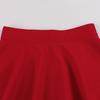 Women's Fashion Color Splicing A-line Pleated Skirts Summer Sweet Navy Style High Waist School Dresses
