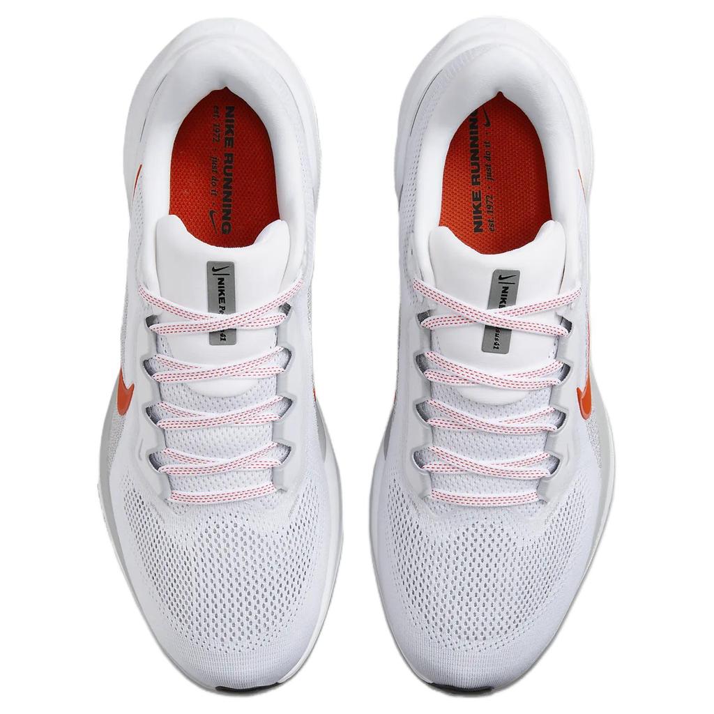 Nike Air Zoom Pegasus 41 FD2722-108 Men's White Wolf Grey Picante Red Running Shoes