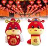 Year Of The Snake Mascot Lucky Bag Plush Toy Stuffed Doll Decoration Gift Kids