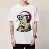 Demon Slayer Kamado Tanjirou Fun Spoof Anime Peripheral Short Sleeve T-Shirt That Casual Clothes Parent-child Outfit Summer