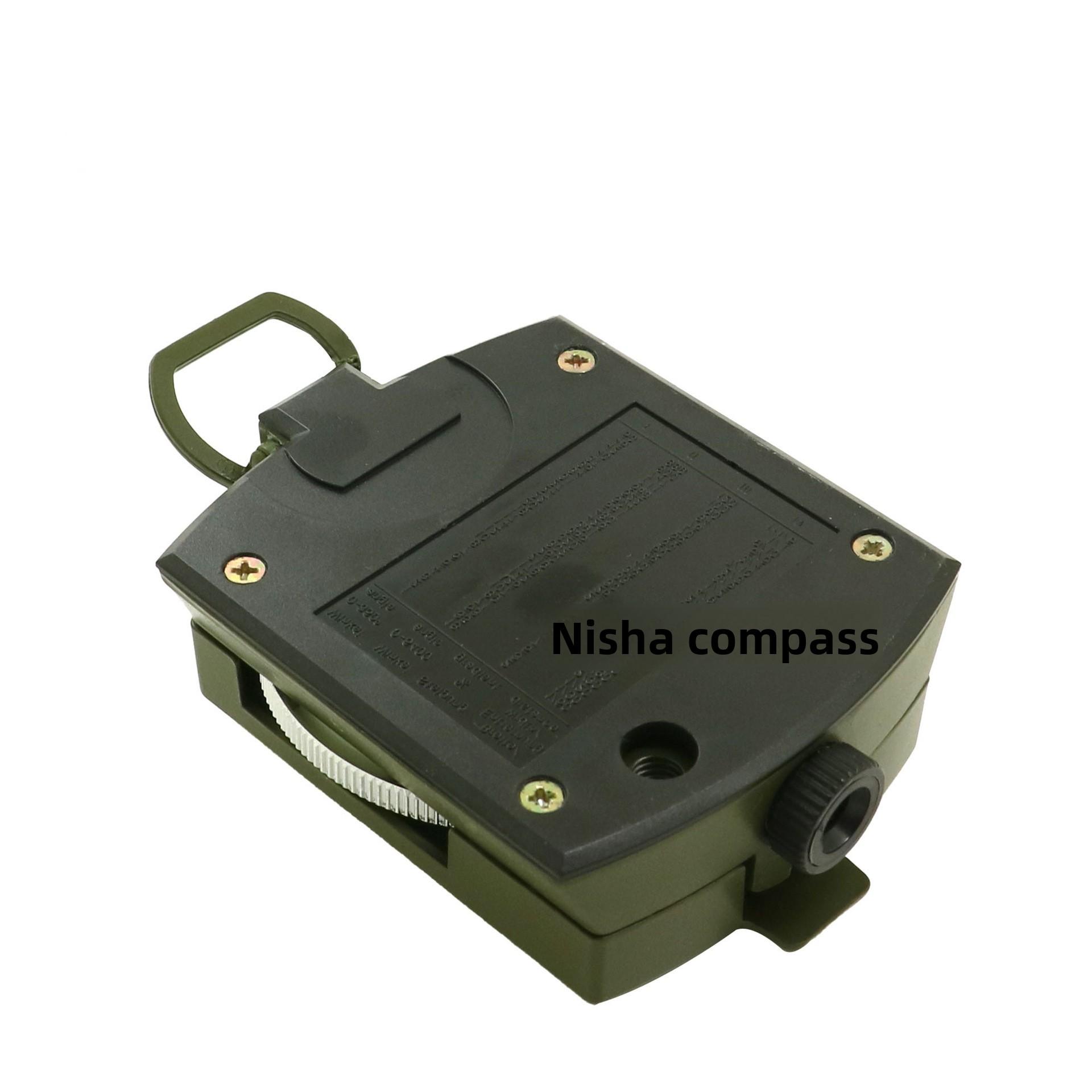 Outdoor Best-Selling K4580 American Style Olive Green Multifunctional Metal High-Precision Luminous Noctilucent Analog Compass зелёный