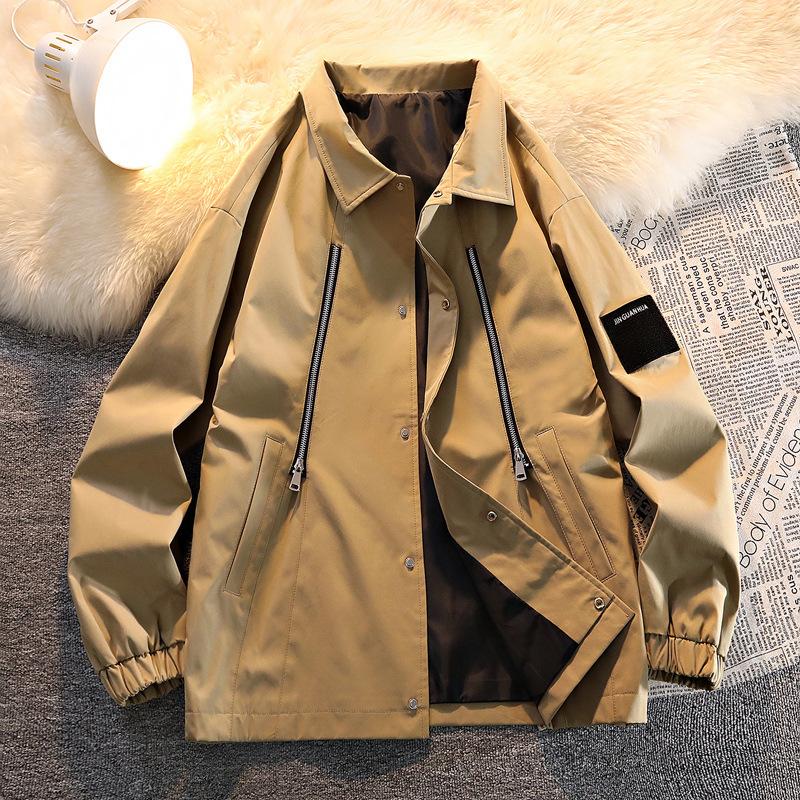 

Новая мужская весенняя модная универсальная куртка с капюшоном для мужчин и женщин 3XL кофейный