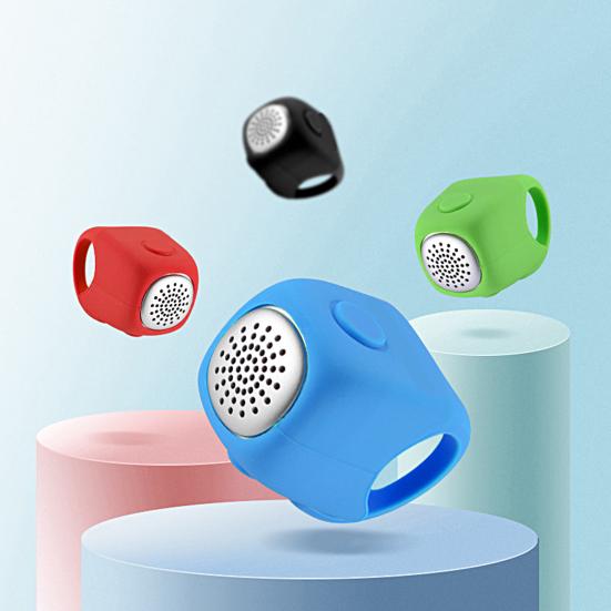 Electric Bicycle Bell Handlebar Mounted 90dB High Decibel 3 Sound Modes Rainproof Battery Operated Electric Mountain Bike Horn Bike Accessories