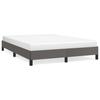 Vidaxl Bed Frame, Grey, 140X190 Cm, Faux Leather