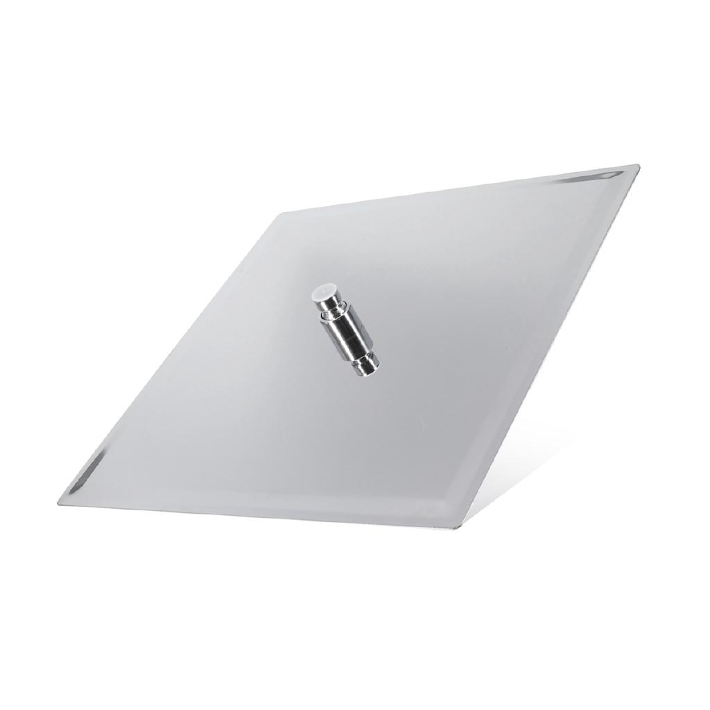 16Inch Rainfall Shower Head Chrome Stainless Steel Rain Shower Head Bathroom Top Sprayer Faucet Head Water Showering Head Silver