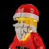 Kit de Iluminación LED DIY Para Minifigura de Papá Noel 40820 de LEGO a Escala Grande Juguete de Bloques de Construcción Decoración Accesorios de Iluminación Ajustables