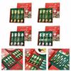 4Pcs Christmas Trees Santa Tea Spoon Gingerbreads Man Dessert Drink Mixing Spoon