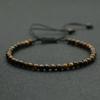 Fashion 4mm Natural Stone Bracelet Men Women Handmade Braided Adjustable Braclet Small Tiger Eyes Howlite Agates Beads Braslet