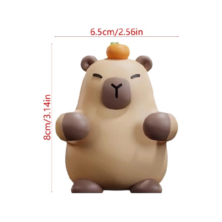 Lovely Capybara Toothbrush Storage Rack Wall Mounting Toothbrush Holder for Kids and Adult Home Bathroom Decoration