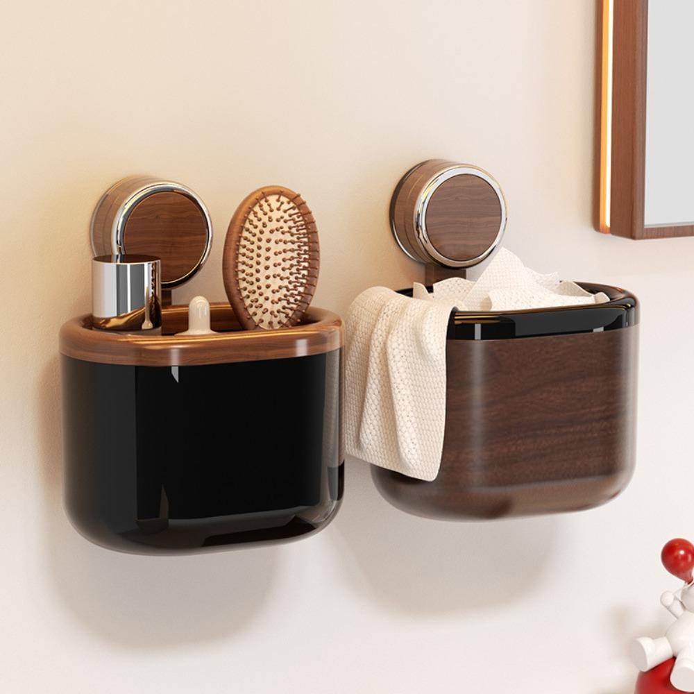 Space Saving Toilet Hanging Organizer Large Capacity Suction Cup Storage Box  for Kitchen