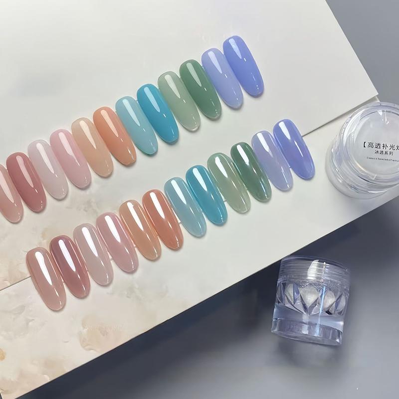 1Jar Plating Aurora Chrome Nail Powder Orange High-Gloss Moonlight Mirror Fine Glitter Pigment Aurora Pearl Rubbing Dust Chrome