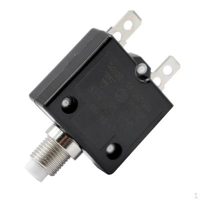 12V-24V Push Button Resettable Circuit Breaker with Terminals