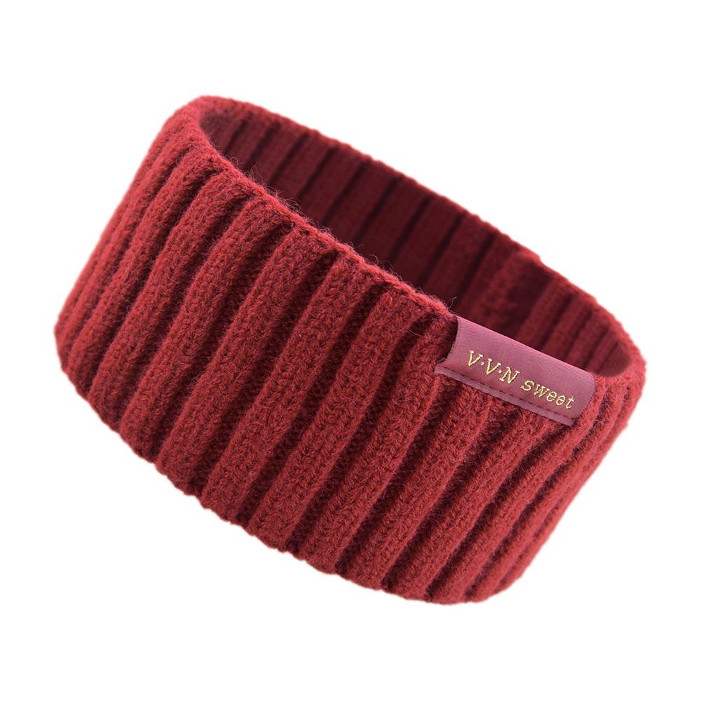 1 Stück Winter-Stirnbänder für Damen, Ohrenwärmer für Damen, Stirnband aus Wollstrick, dickes Fleecefutter, warme Ohrenschützer für kaltes Wetter