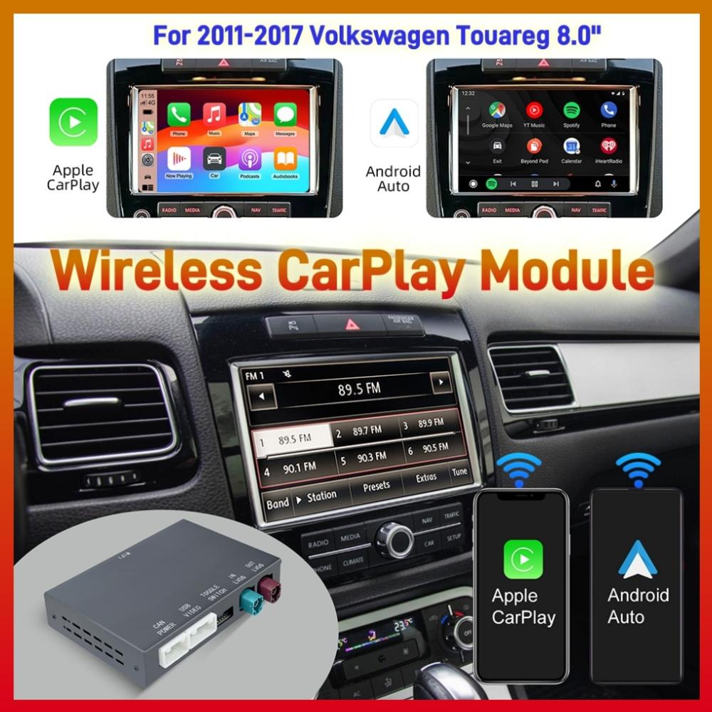 Wireless CarPlay Retrofit Box For Volkswagen Touareg RNS850 2011-2017 8 Inch Android Auto For Apple CarPlay Vw Navigation Mirror