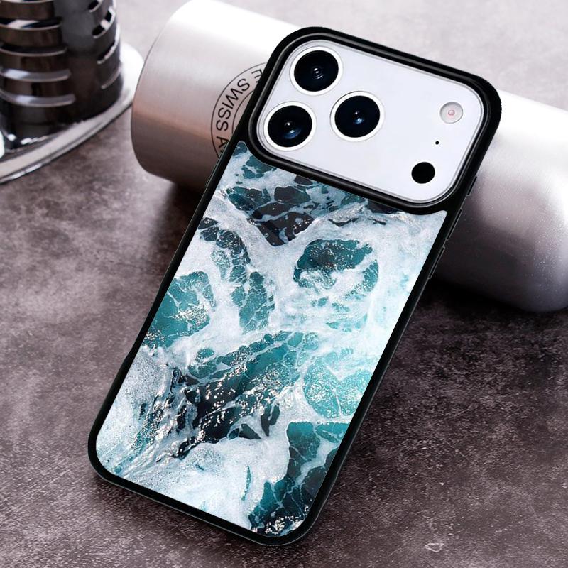 Blue Sea Ocean Waves Phone Case For iPhone 17 16 15 14 13 12 11 Pro Max Plus 17Air Soft Silicone Cover
