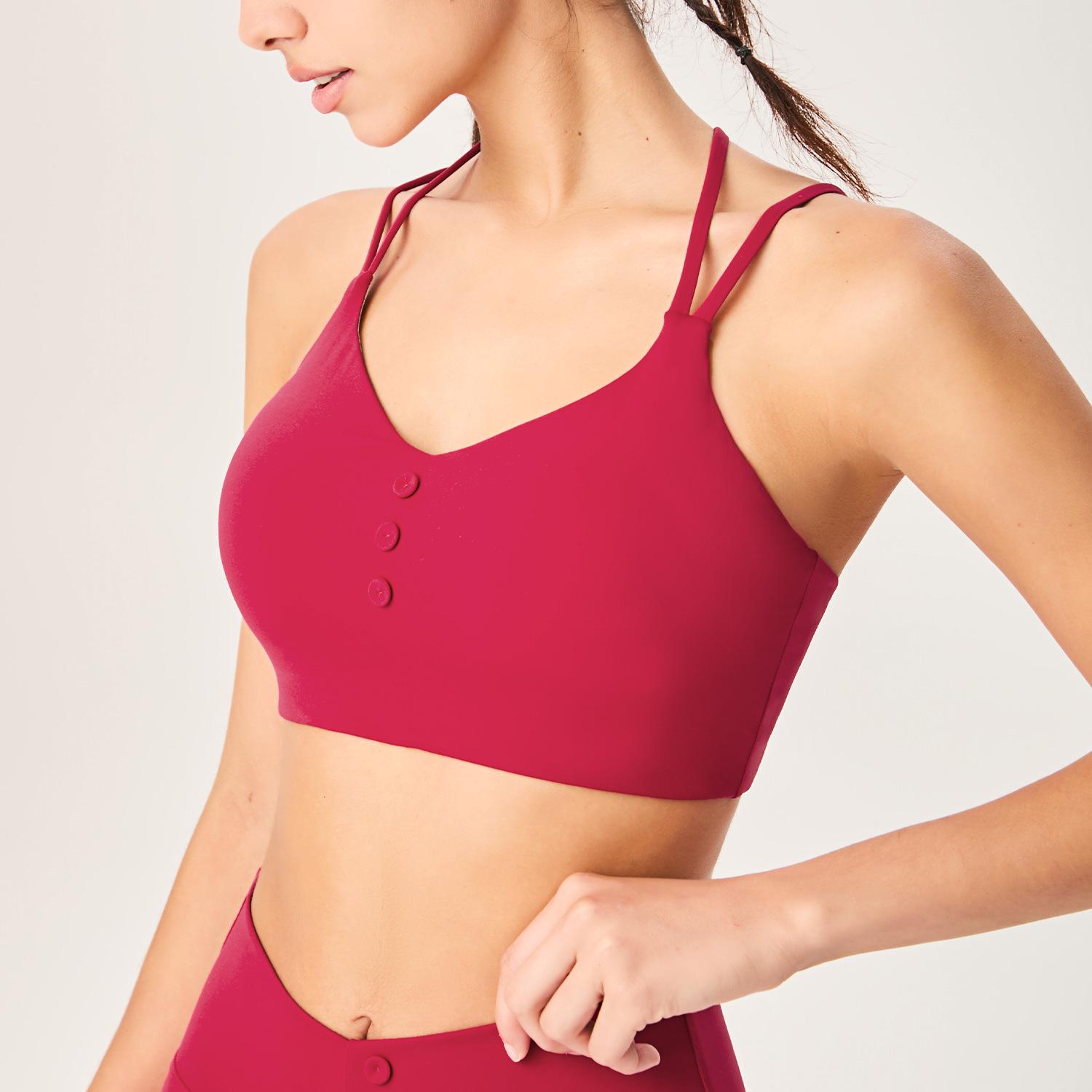 

Спортивный бюстгальтер с вырезом на спине Y-образной формы - Скрывает подмышечный жир, Утягивающий, Приятный к коже, Одежда для фитнеса и йоги для женщин Small