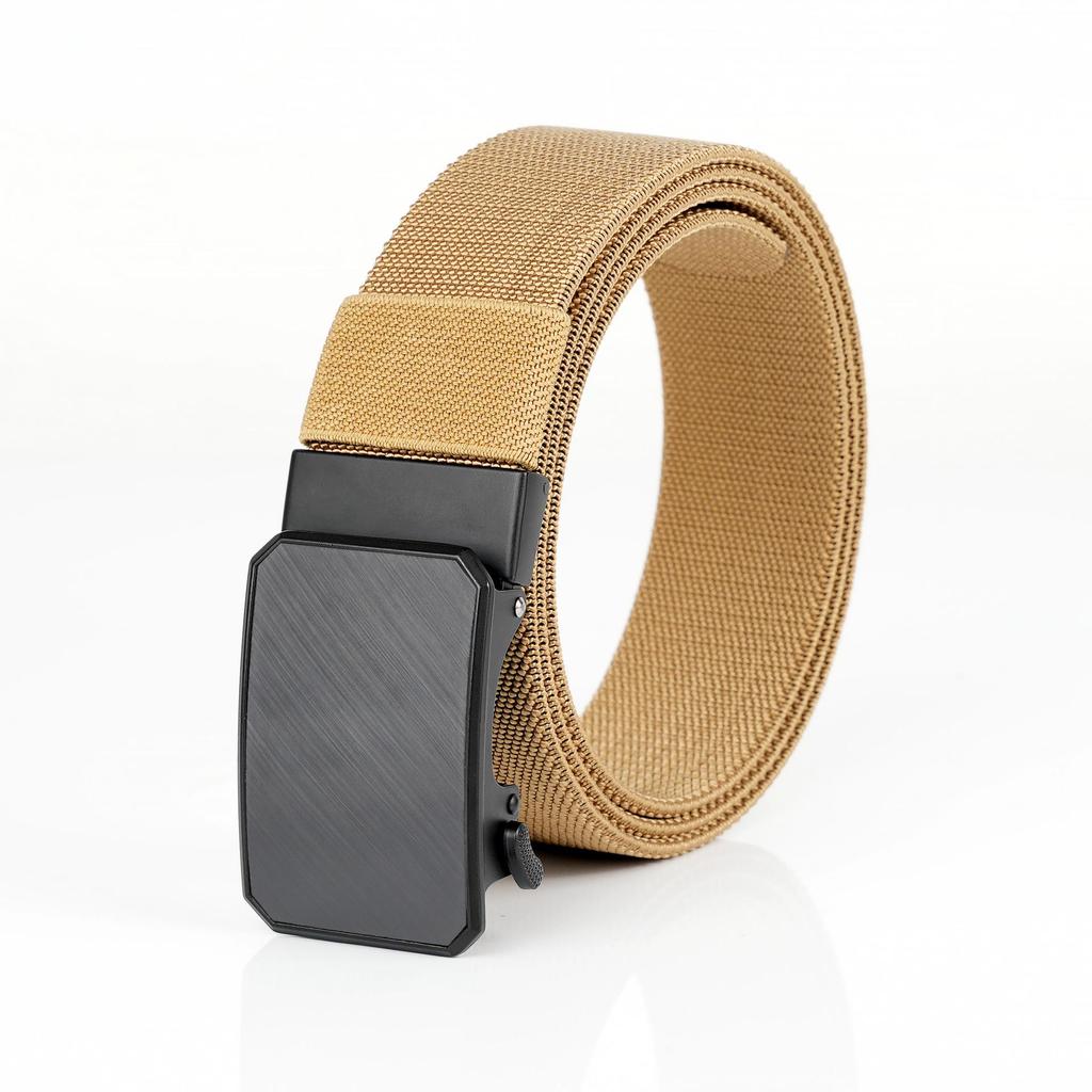 Tactical Quick Release Elastic Nylon Waist Belt for Men