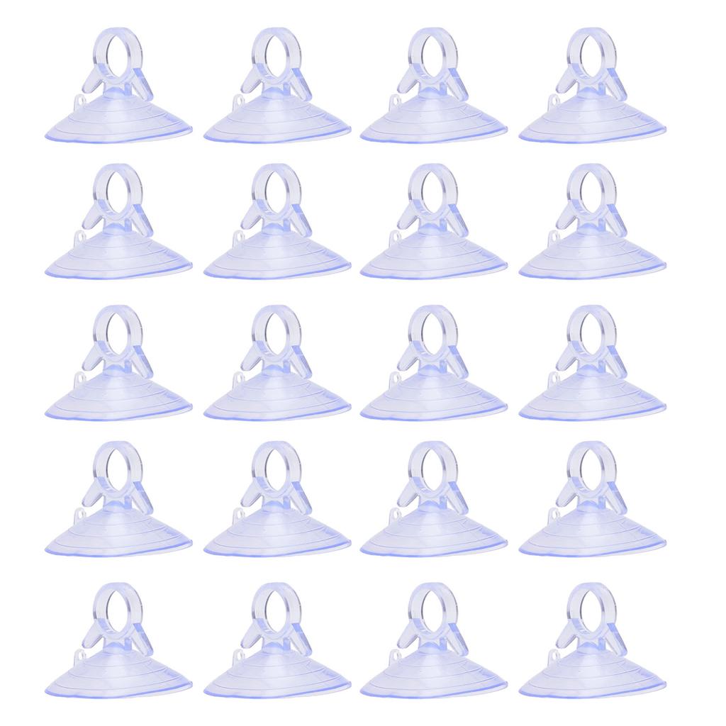 20PCS Car Sun Visor Fixing Suction Cup Rubber Mini Pull Ring Automotive Window Sucker Hook for Car Kitchen Bathroom