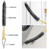 22 Pcs Chimney Cleaning Brush,duct Vent Cleaning Set with 18 Nylon Rods,for Fireplace/dryer Vent /s