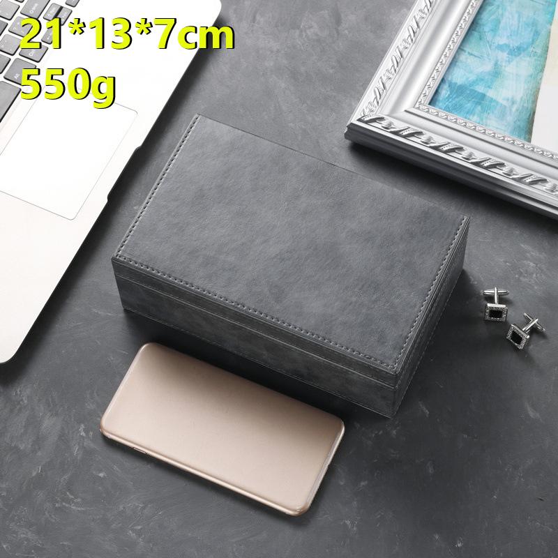 

Phone Signal Blocking Box Faraday Box for Car Keys Pu Leather Anti Theft Rfid Rf Radiation-Proof Safe Car Key Fob Protector Box світло-сірий колір