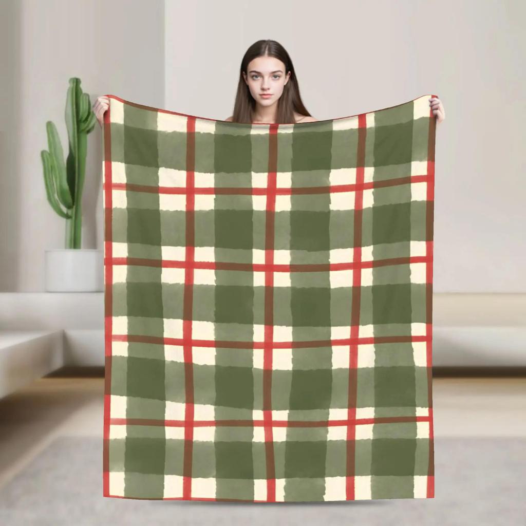Merry Christmas Blanket  Soft Warm Plush Throw for Home Bed Travel Airplane  Festive Flannel Bedspread Decor