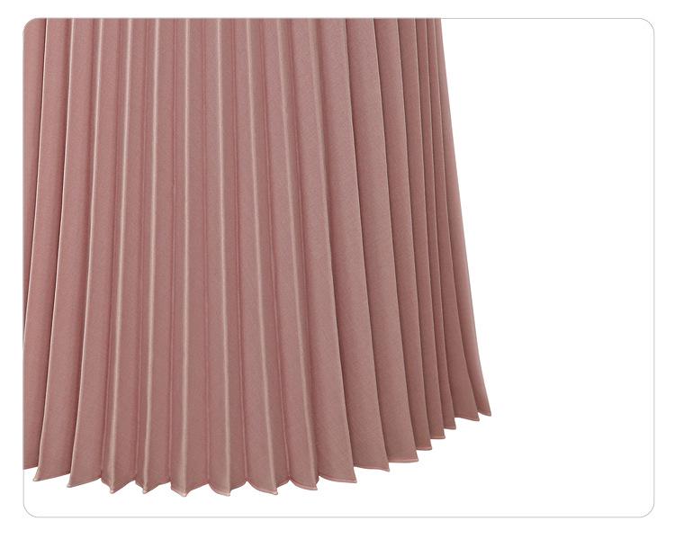 Gonna midi plissettata in chiffon europeo con elastico in vita