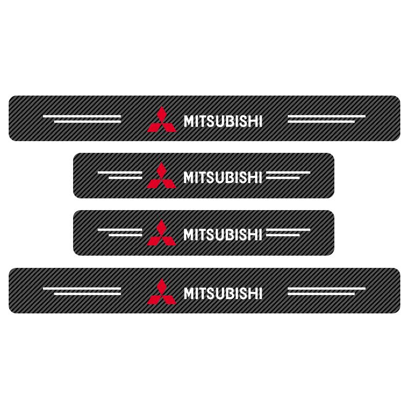 Autotürschweller Carbonfaser Schwellerschutz Aufkleber Decals Für Mitsubishi Lancer 9 Ex Evo ASX L200 Colt Pajero Sport