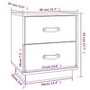 Nightstand White 40 x 34 x 45 cm Solid Pine Wood