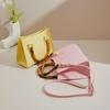 Bohao Bamboo PVC Square Barbie Jelly Crossbody: Stylish, Versatile, Dirt-Resistant, and Easy-to-Clean Summer Women's Evening Bag.