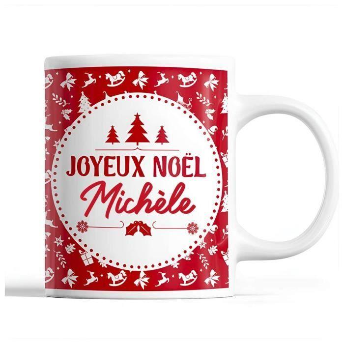 Mug - Noël Michèle Rouge - Ceramic - 325 Ml - Dishwasher and Microwave Safe