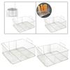Frying Drain Basket with Double Handle Fried Snack Oil Fry Basket Kitchen Oil