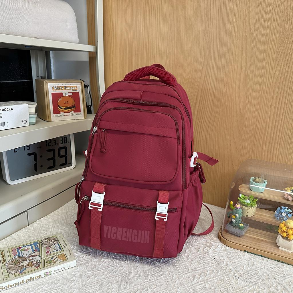 Schoolbag Korean simple college style backpack new large-capacity backpack girls Mori ins super hot junior high school schoolbag
