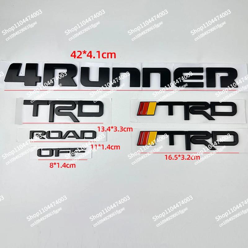 Suitable for Toyota 4RUNNER TRD Matte Black Letter Badge Replacement Self-adhesive Back AC9