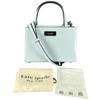 Sam Icon Shoulder Bag Handbag Leather Light Blue Women KB1630084 Used