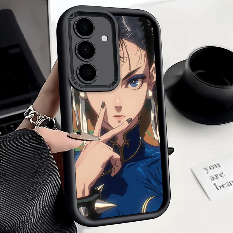 Phone Case for Samsung Galaxy S26 S25 Ultra S24 FE ChunLi S-Street F-FighterS Shell S23 Plus S22 + S21 S20 5G Soft Silicone Fund