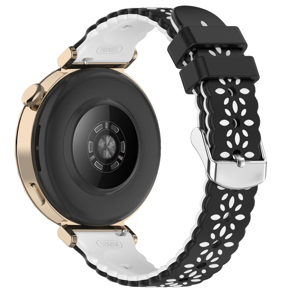 20mm silikonový řemínek pro Samsung Galaxy Watch7 44mm/6/5/4/4 Classic se vzorem slunečnice, dvoubarevný řemínek k hodinkám