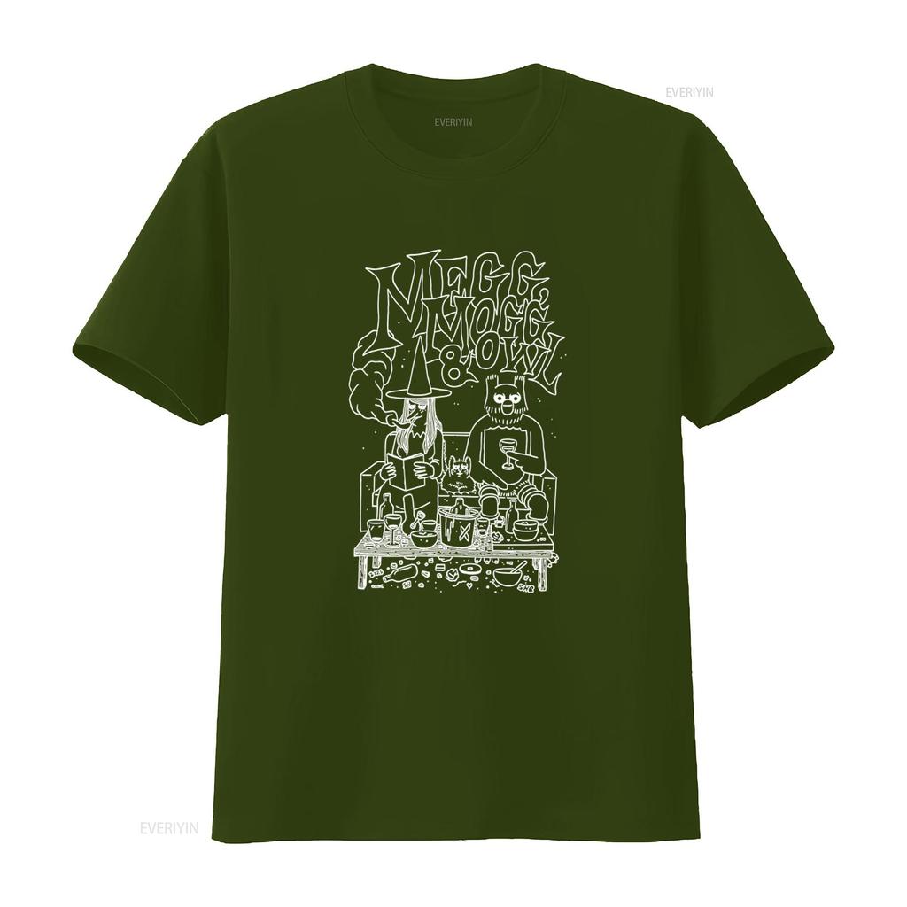 Simon Hanselmann Megg Mogg Owl X SHQ Black T Shirt Size L Comic Design Long or s vintage Washed Stretched graphic Comfortable