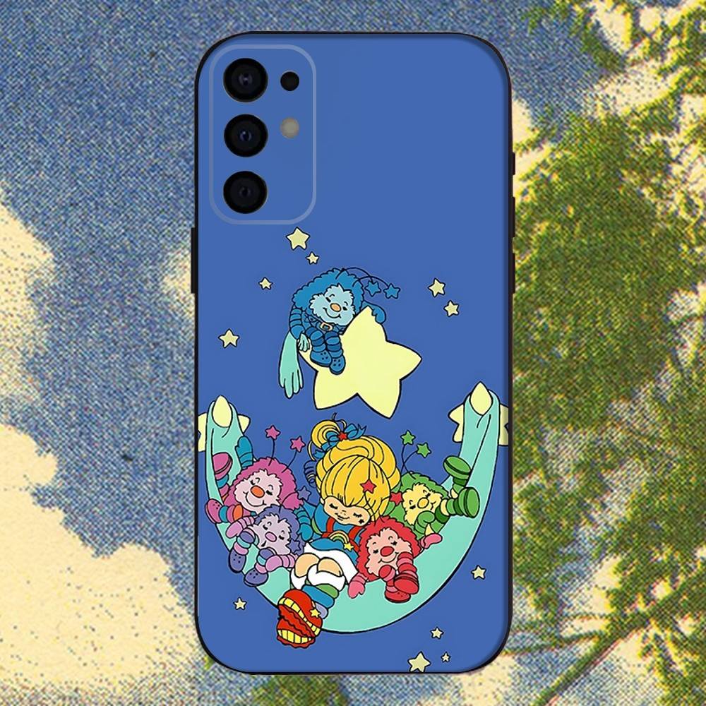 Cute Rainbow B-BriteS Phone Case For Samsung S25,S24,S21,S22,S23,S30,Ultra,S20,Plus,Fe,Lite,Note,10,9,5G Black Cover