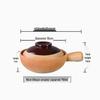 High-Temperature Resistant Clay Pot with Handle for Claypot Rice & Noodles - Durable, No Crack, Small Commercial Sand Pot