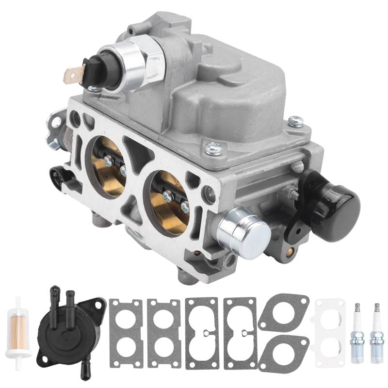 

A33K-Carburetor W/Fuel Pump Filter & Spark Plugs Kit For Honda GX630 GX630R GX660 GX690 16100-Z9E-033 16100-Z9E-023 як показано кольору