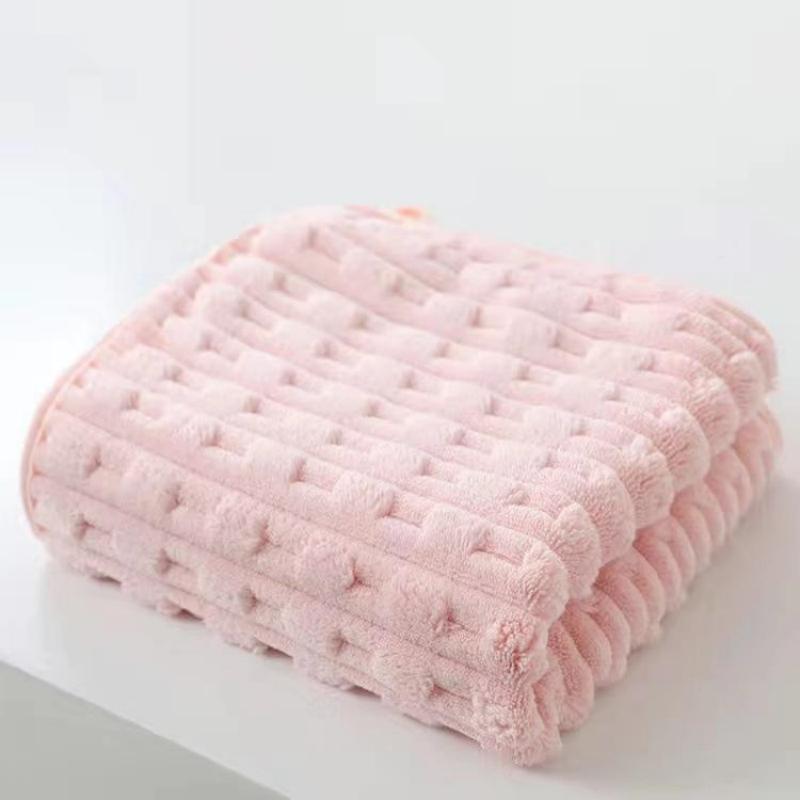 

Быстросохнущее полотенце, полотенце из кораллового флиса, впитывающее полотенце для лица и очистки из кораллового флиса 35 * 75CM розовый