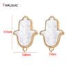 925 Silver Needle Hypoallergenic Palm Shape Hamsa Earrings Hooks Clasps High Quality Post Earring DIY Jewelry Making Accessories