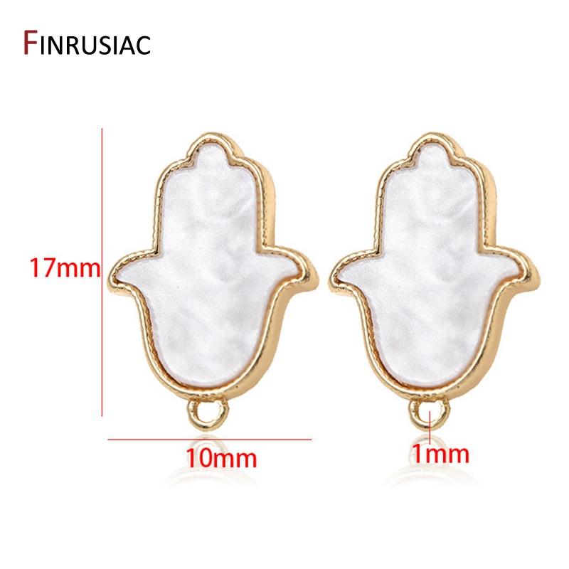 925 Silver Needle Hypoallergenic Palm Shape Hamsa Earrings Hooks Clasps High Quality Post Earring DIY Jewelry Making Accessories