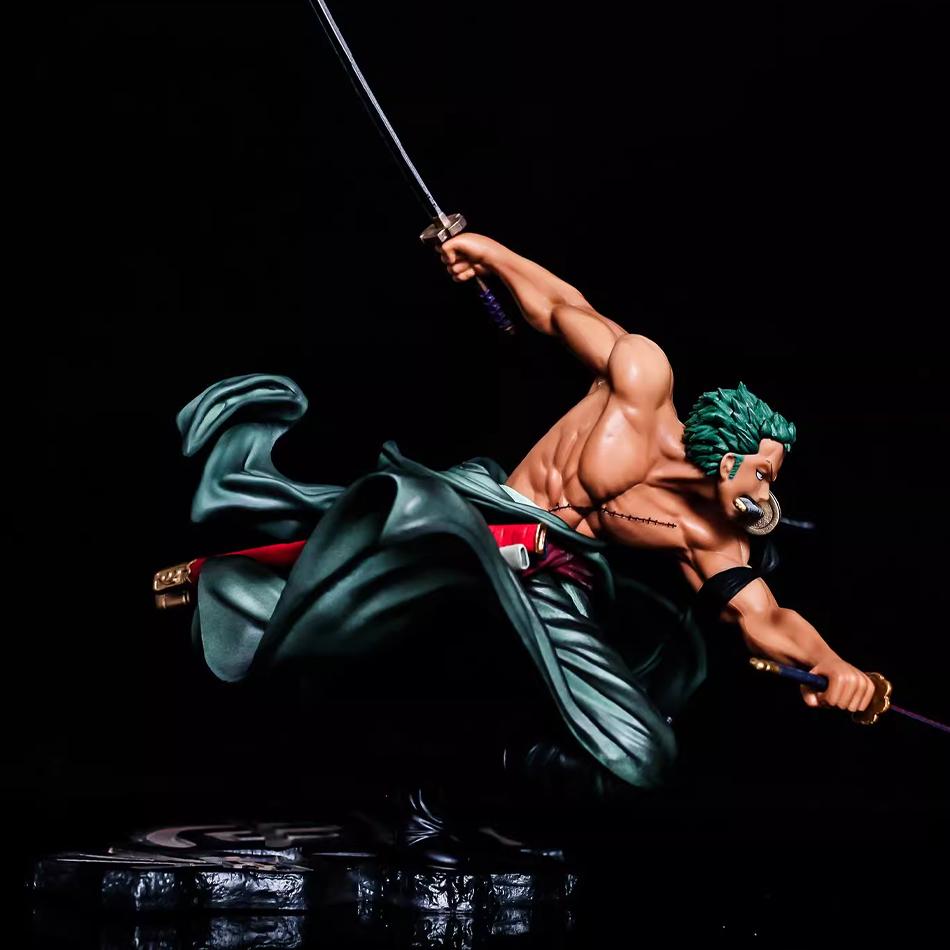 One Piece 10CM Figure Toys Anime GK Roronoa Zoro Three-blade Sa-maximum PVC Action Collection Figurine Model Doll Gifts Kids