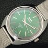 INDIAN VINTAGE HMT KOHINOOR HAND-WINDING MENS GREEN COLOR DIAL WATCH a440942-4 HT-a440942