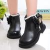 Fashion Little Girl Leather Boots Children Shoes Boots for Kids Girls Booties Butterfly Baby Toddler Princess Shoes