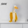 Uniek Cadeau voor Vrienden Creatieve Banaan Eend Beeldje, Hars Beeldhouwwerk, Nieuwigheid Kunst Grappig Bureau Decoratie Standbeeld, Ornament Huis Kantoor Tafelblad Decor