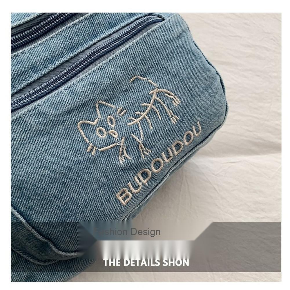 Lightweight Large Capacity denim Multipurpose Storage Bag for Daily Use